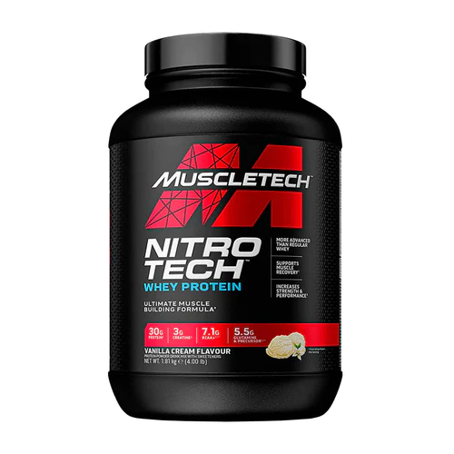 PROTEINA NITRO TECH  PERFORMANCE CON CREATINA  - 4LB - VAINILLA-0