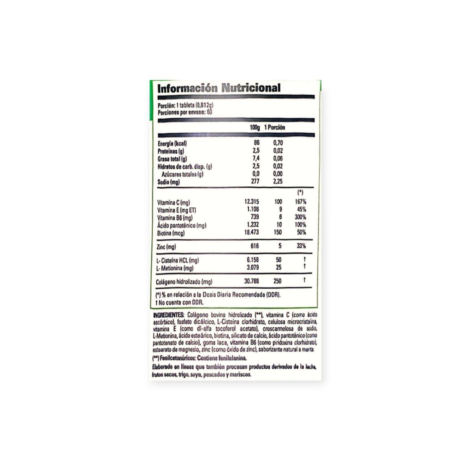 BIOTINA COLAGENO 60 TABLETAS - SUNVIT-1
