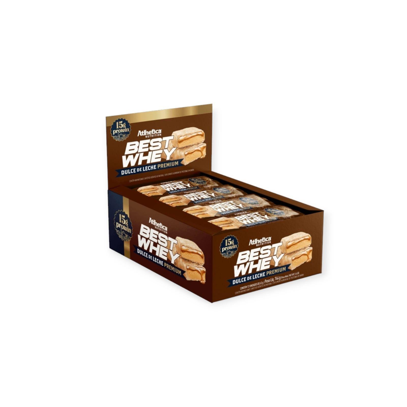 BOX DE 12 BARRAS BEST WHEY 15G DULCE DE LECHE - ATLHETICA-0
