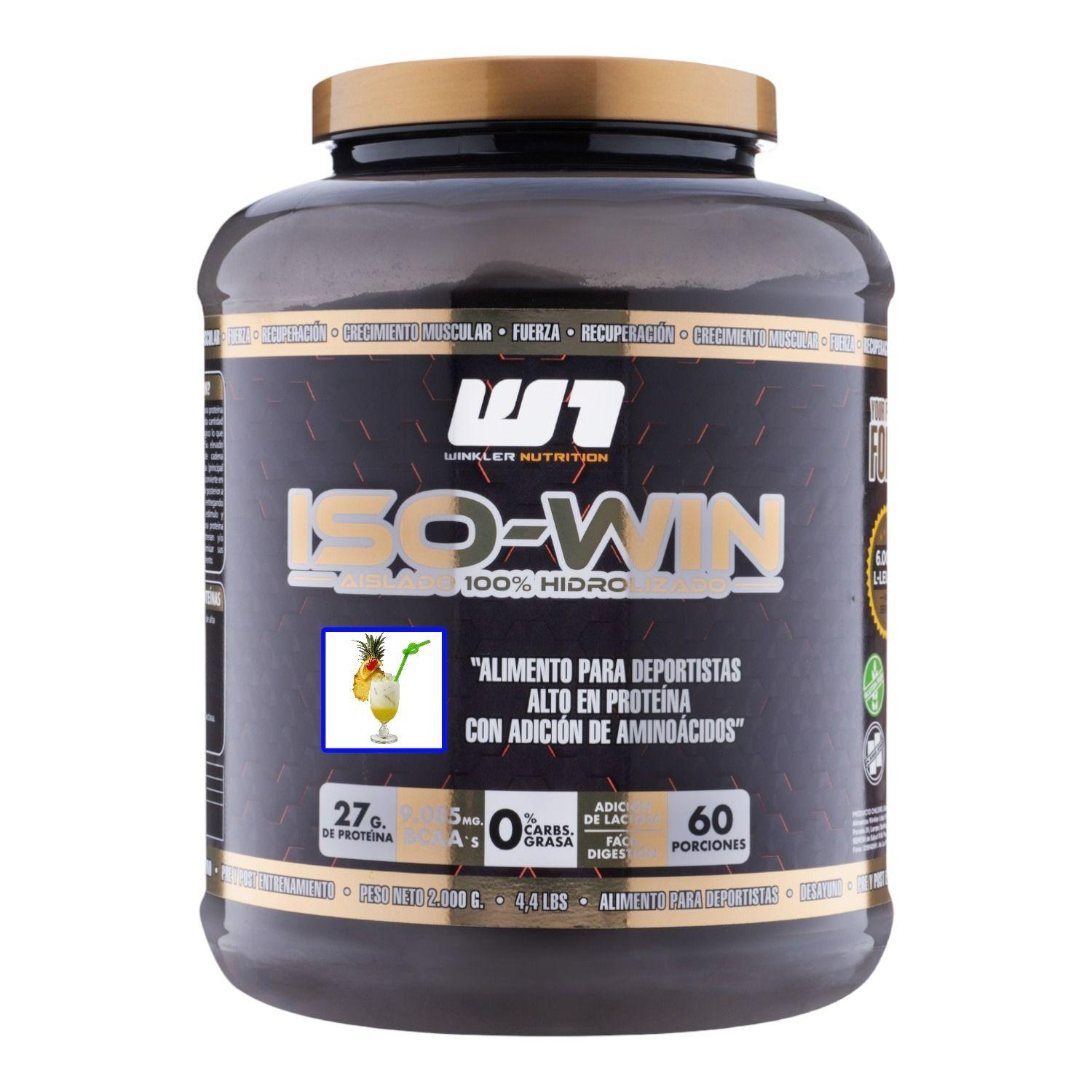 Proteína hidrolizada Iso Win Piña colada 2 kg 60sv - Winkler Nutrition-0