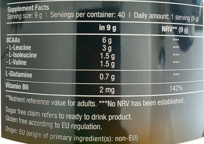 Bcaa zero biotech usa 40 servicios blue grape-1
