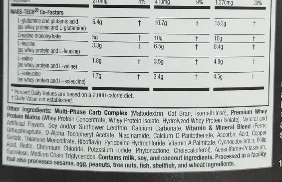 MASS-TECH EXTREME 2000 GANADOR DE MASA 6 LB - MUSCLETECH - VAINILLA-1