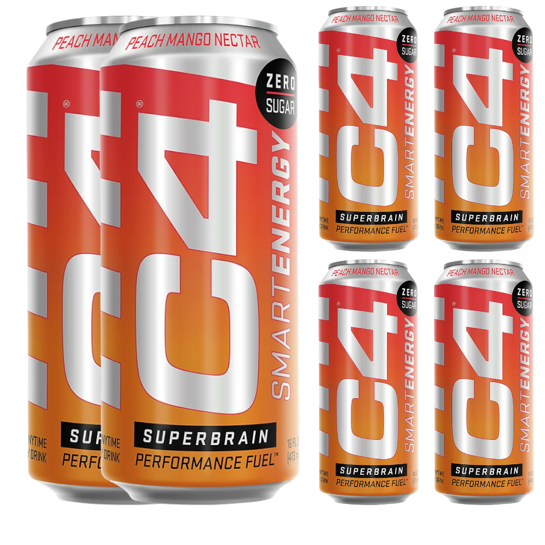 PAK 6 ENERGETICAS C4 SMART INTELLIGENT - PEACH MANGO-0