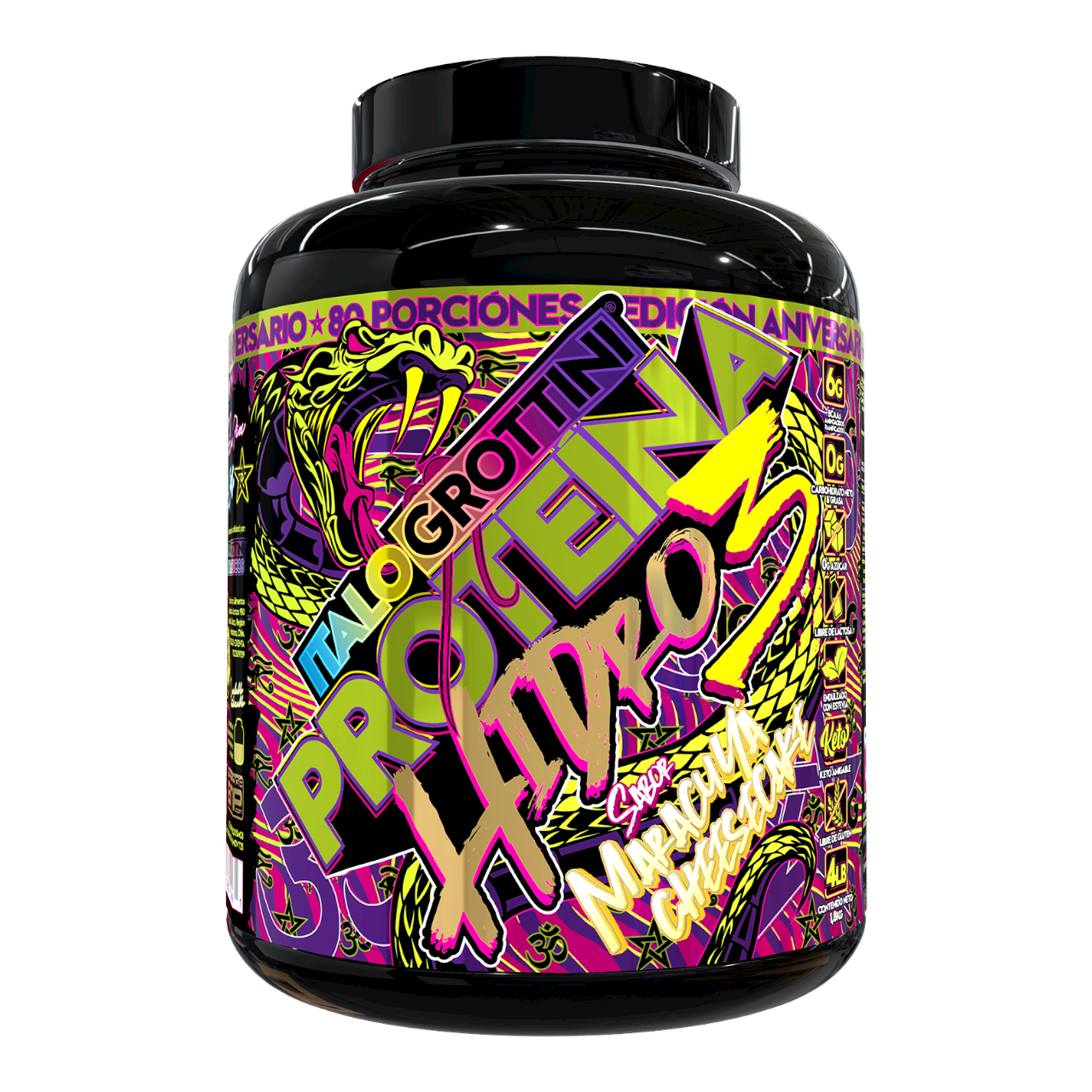 PROTEÍNA HIDRO 3 - MARACUYA CHEESECAKE - 80 SERV.-0