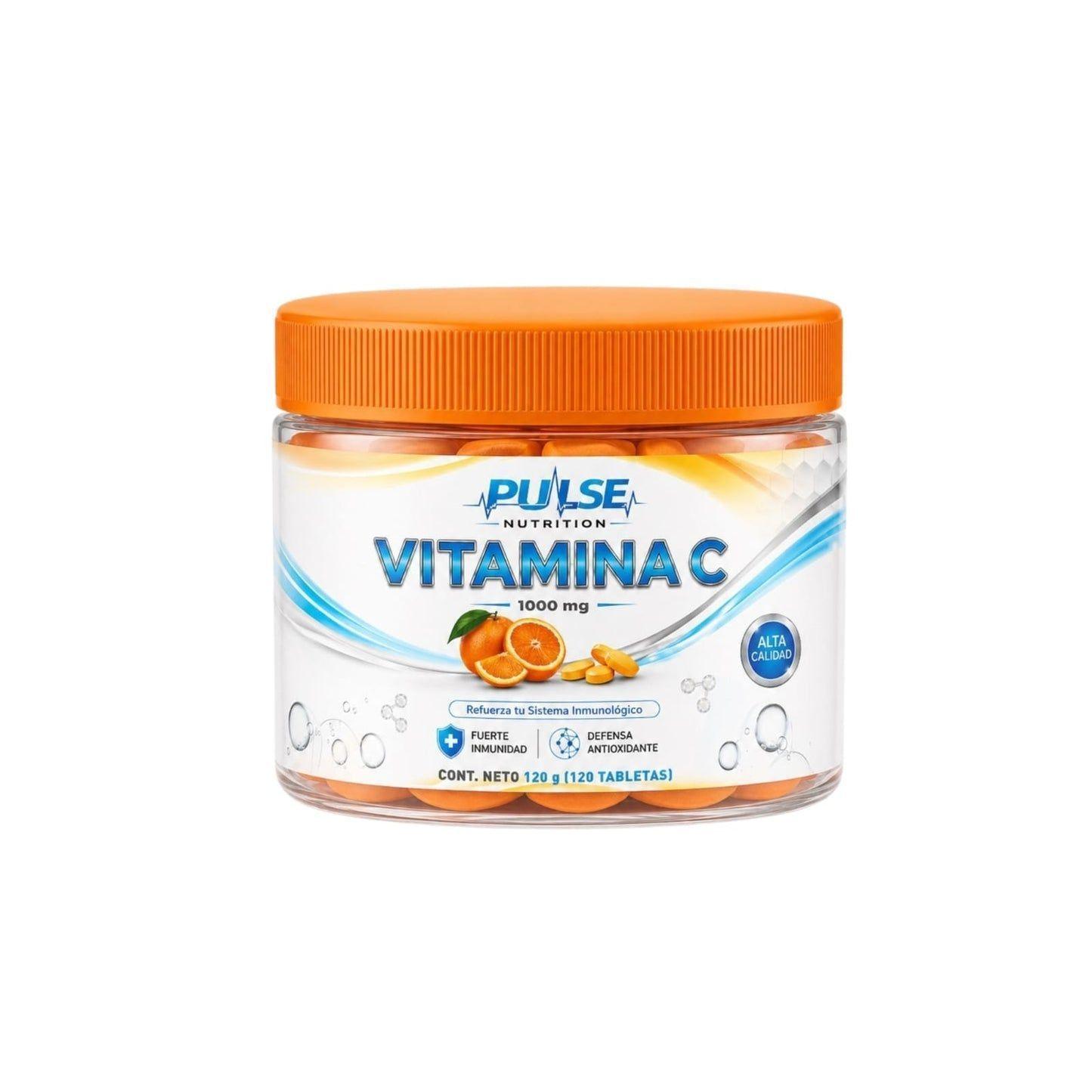 VITAMINA C 1000MG POR TABLETA 120 UND - PULSE NUTRITION-0