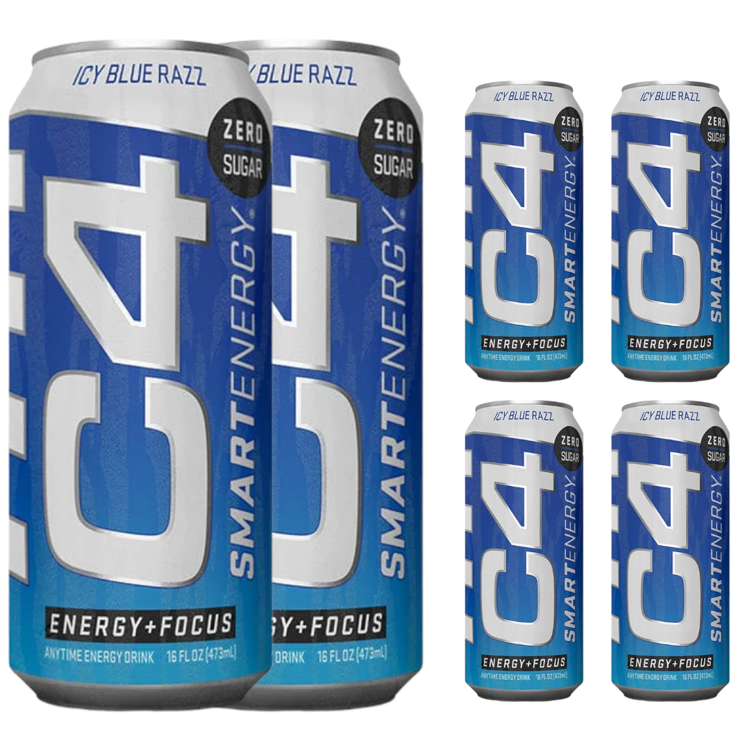 PAK 6 ENERGETICAS C4 SMART INTELLIGENT - BLUE RAZZ-0