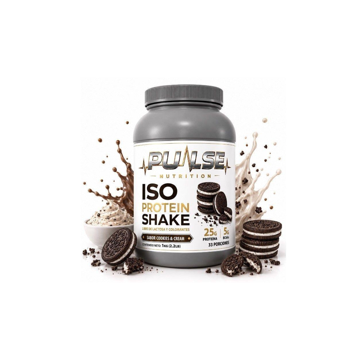 PROTEINA ISO SHAKE 2.2LB 33 SERVICIOS COOKIES AND CREAM - PULSE NUTRITION-0
