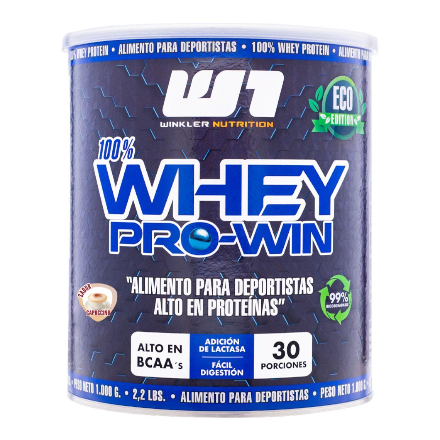 Proteína Whey pro win 1kg - 30sv -Cappuccino  Winkler Nutrition-0