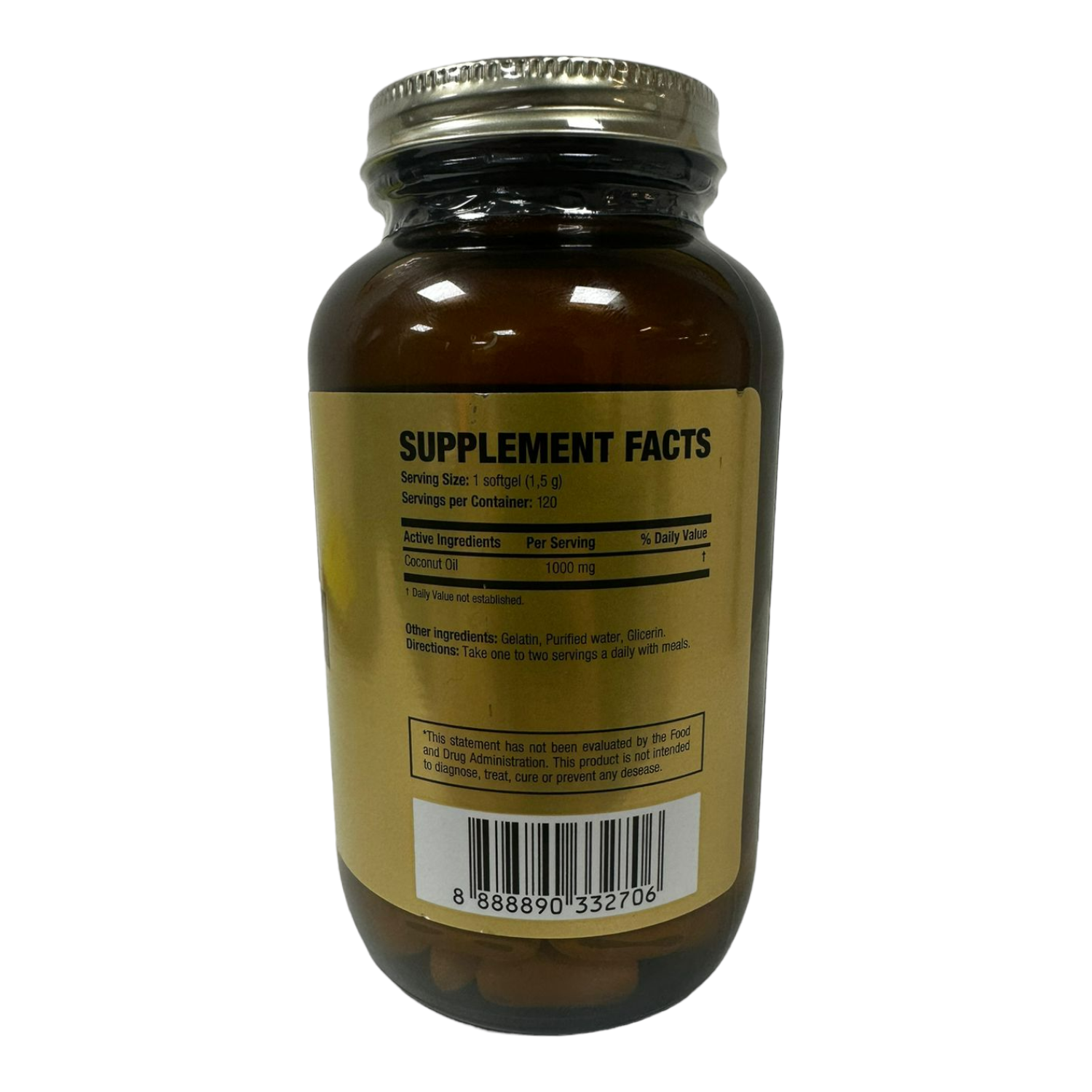 COCONUT OIL EXTRA VIRGEN ACEITE DE COCO 120 CÁPS-1