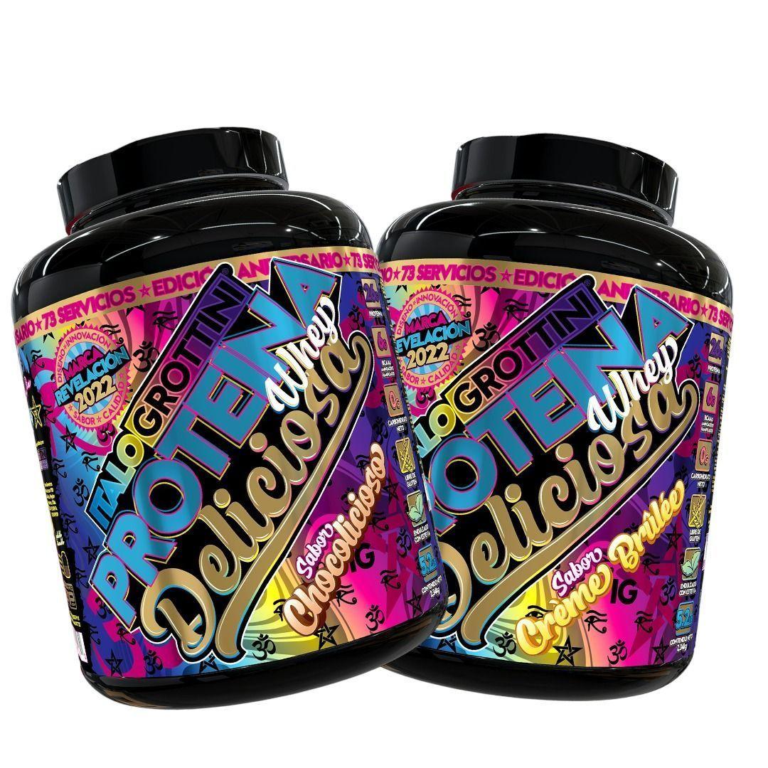 PACK 2 PROTEINAS WHEY 5LB CHOCOLICIOSO - CREME BRULEE-0