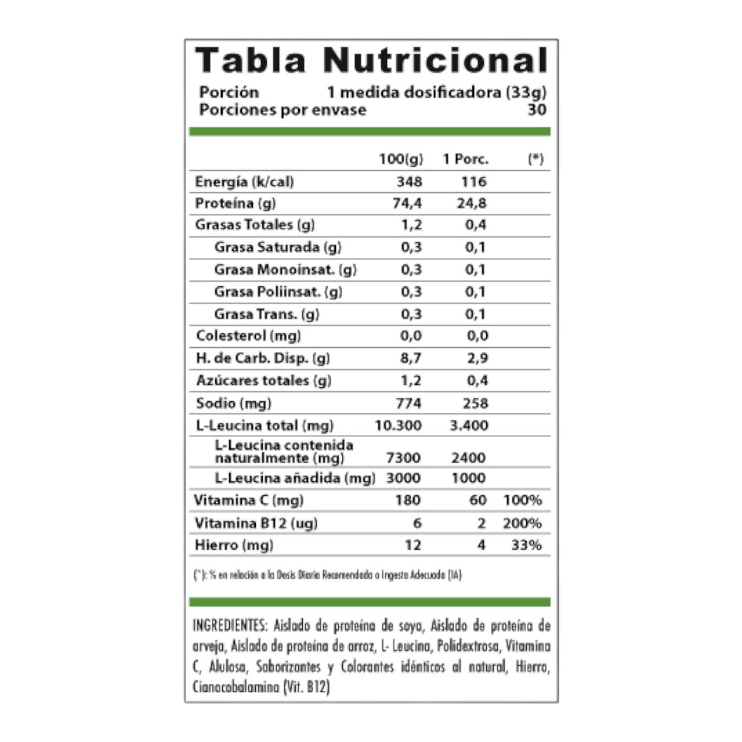 Proteina vegana Vegan Shake Caramelo 1 kg 30sv -  Winkler Nutrition-2