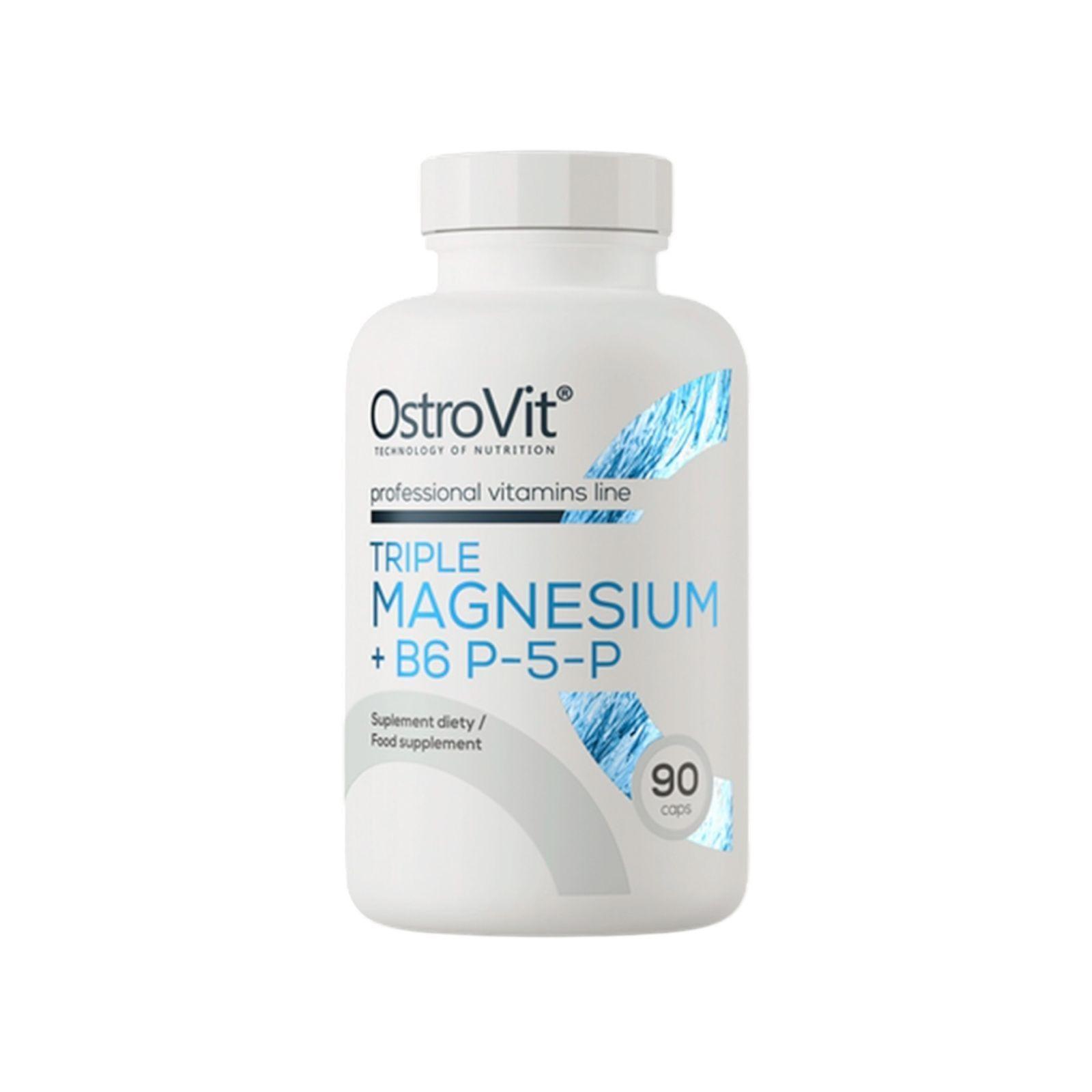 TRIPLE MAGNESIO + B6 P-5-P 90 TABLETAS - OSTROVIT-0