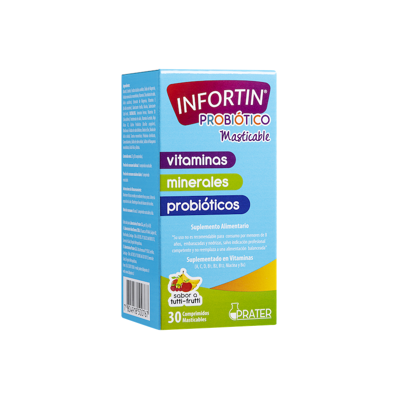 PROBIOTICO MASTICABLE INFORTIN 30 COMPRIMIDOS - INFOR-0