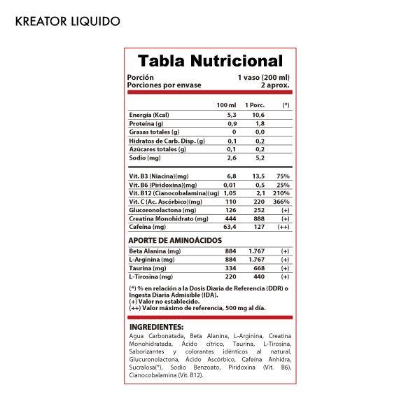 Bebida energética  Kreator Extreme punch 300mg cafeína 473 cc-1