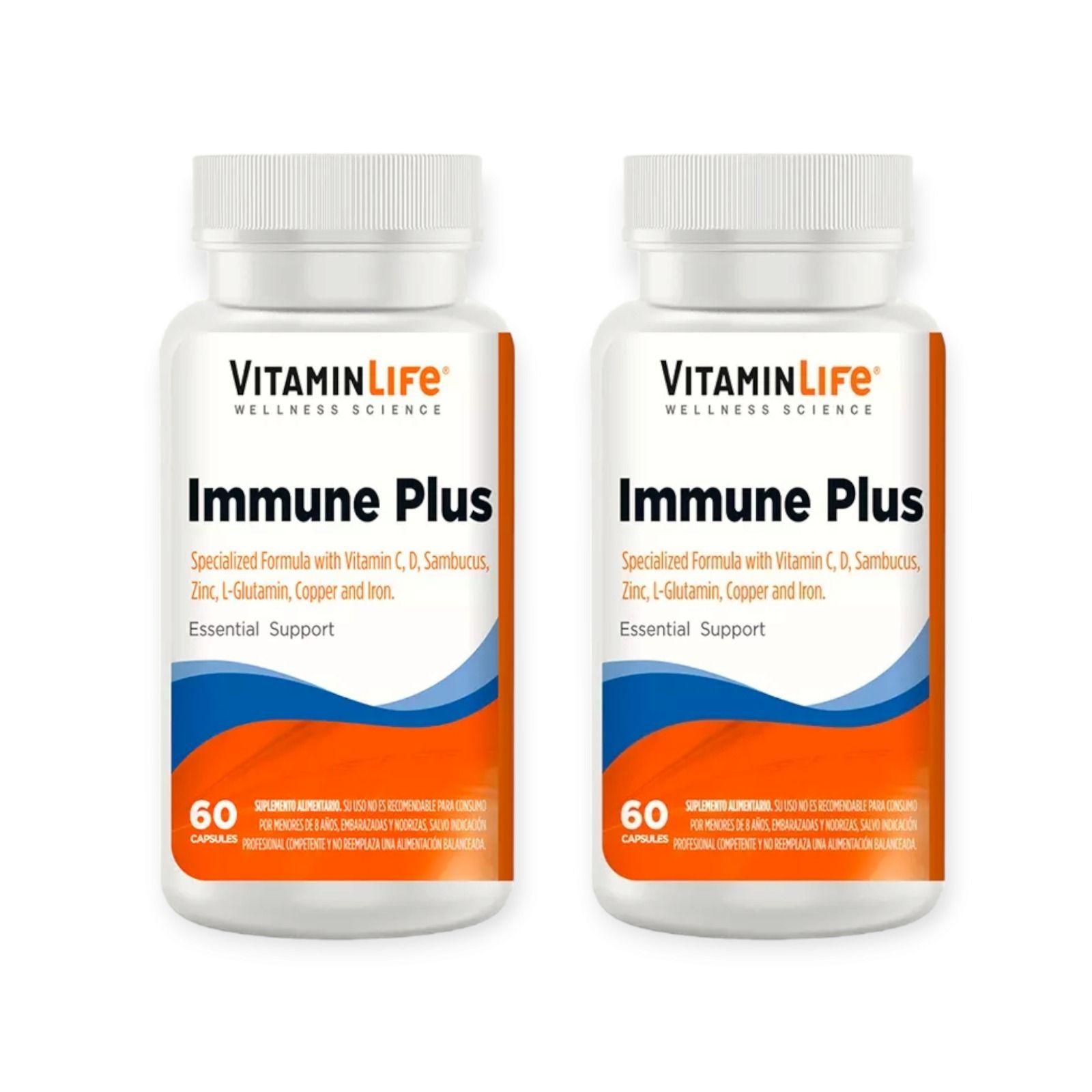 PACK 2 MULTIVITAMINICO IMMUNE PLUS 120CAPS TOTAL-0