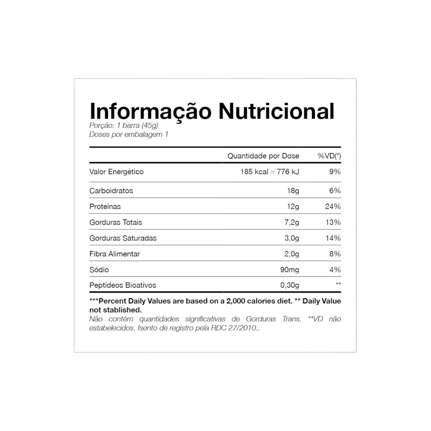 Barra de 12 gr de proteína Whey Bar Gourmet - 12unid Chocolate Brownie - Black Skull-1
