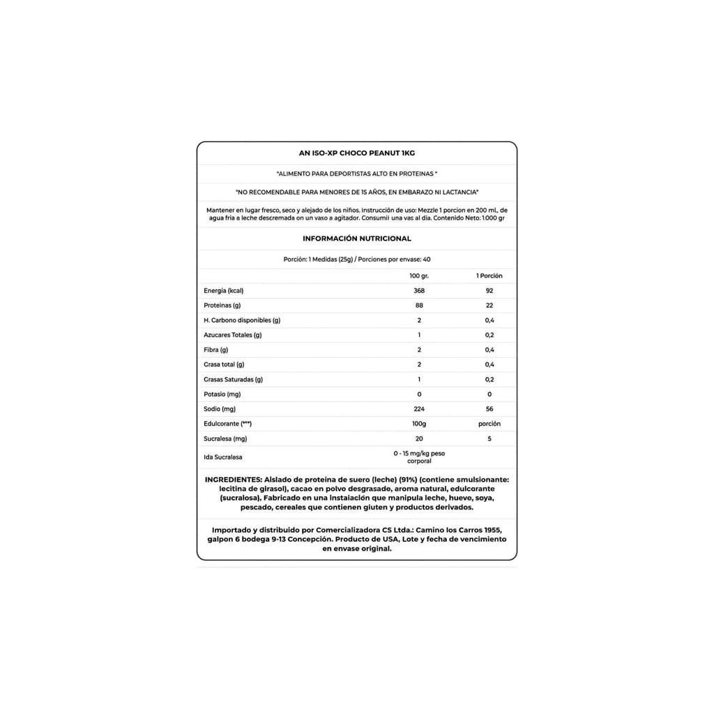 PROTEINA ISO-XP 1KG 40 SERVICIOS CHOCOLATE DESSERT - APPLIED NUTRITION-1