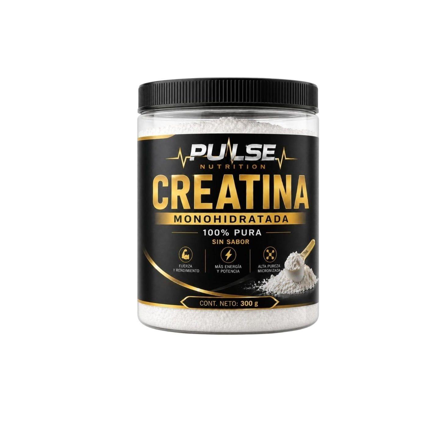 CREATINA MONOHIDRATADA 300GR SIN SABOR - PULSE NUTRITION-0