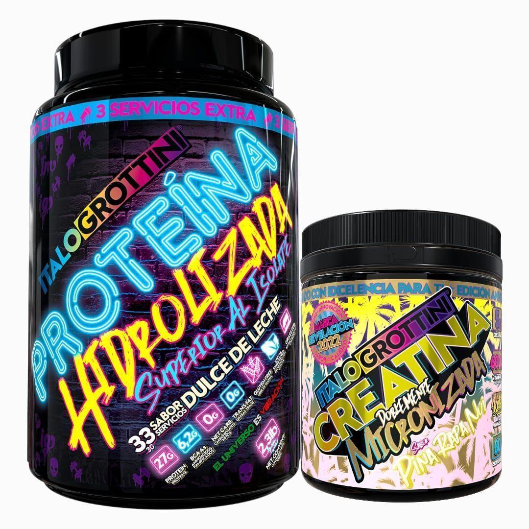 PROTEINA HIDROLIZADA 2,3LB DULCE DE LECHE + CREATINA 440 GR PIÑA RAPA NUI-0