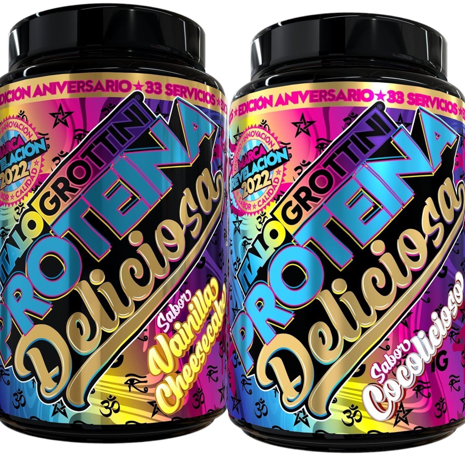 2 PROTEINAS WHEY DELICIOSA 2,3 LB - VAINILLA Y  COCOLICIOSO-0