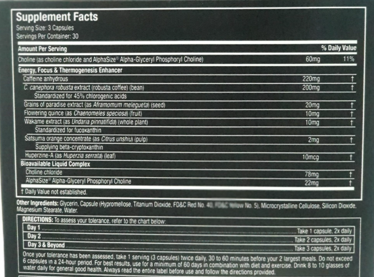 Hydroxycut sx7 revolution ultimate thermo + neuro-1