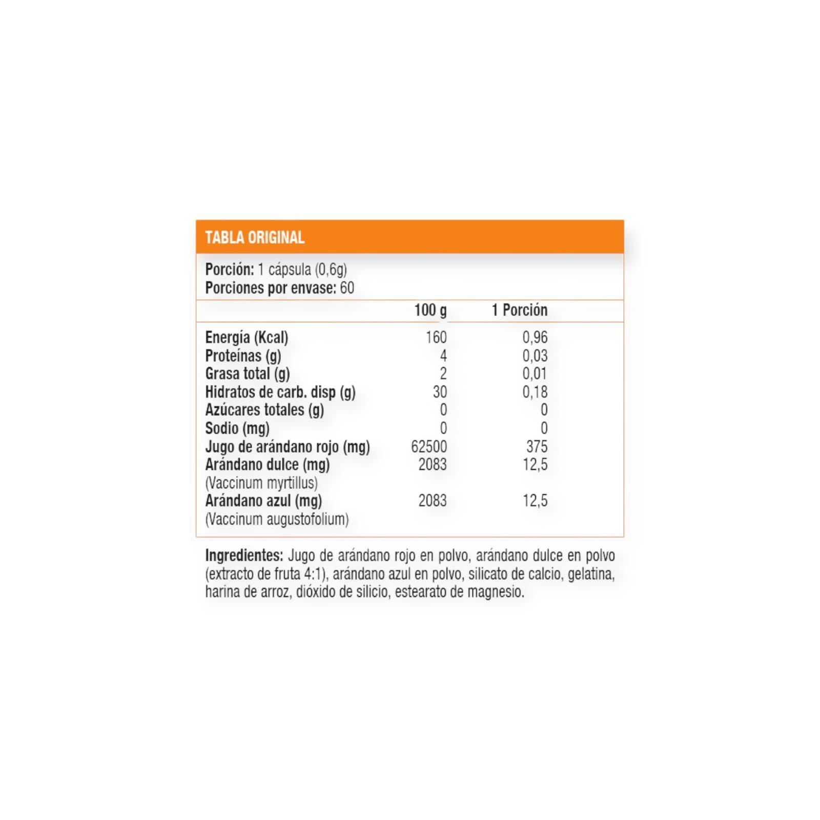CRANBERRY PLUS 60 CAPSULAS - SUNVIT-1