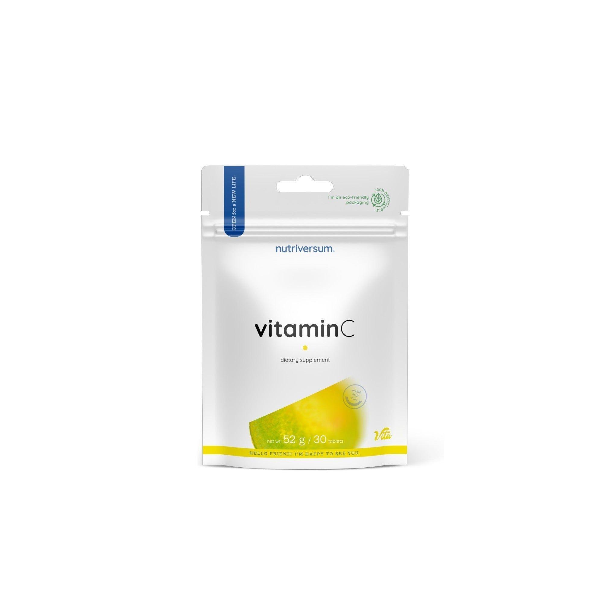VITAMINA C 30 TABLETAS - NUTRIVERSUM-0
