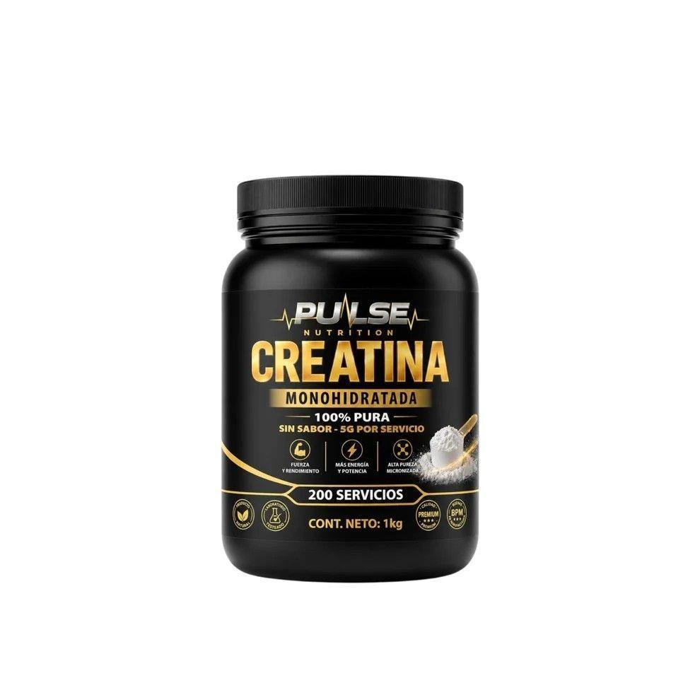 CREATINA MONOHIDRATADA 1KG SIN SABOR - PULSE NUTRITION-0