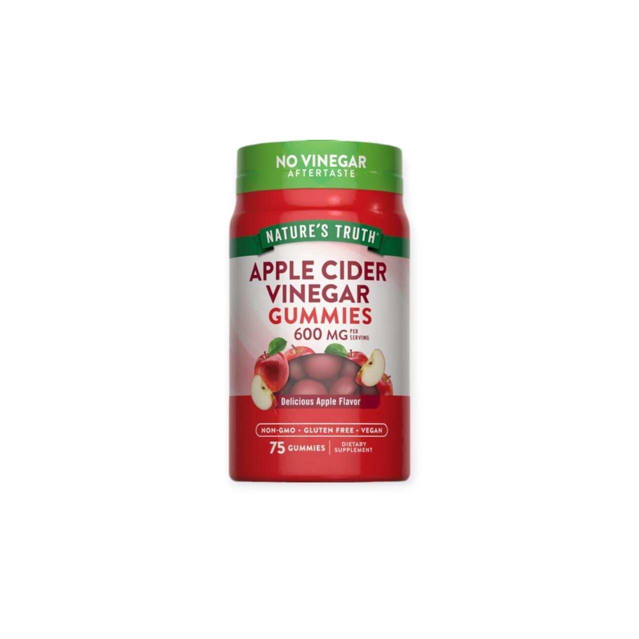 GOMITAS VINAGRE DE MANZANA 600MG 75 GOMITAS - NATURE'S TRUTH-0