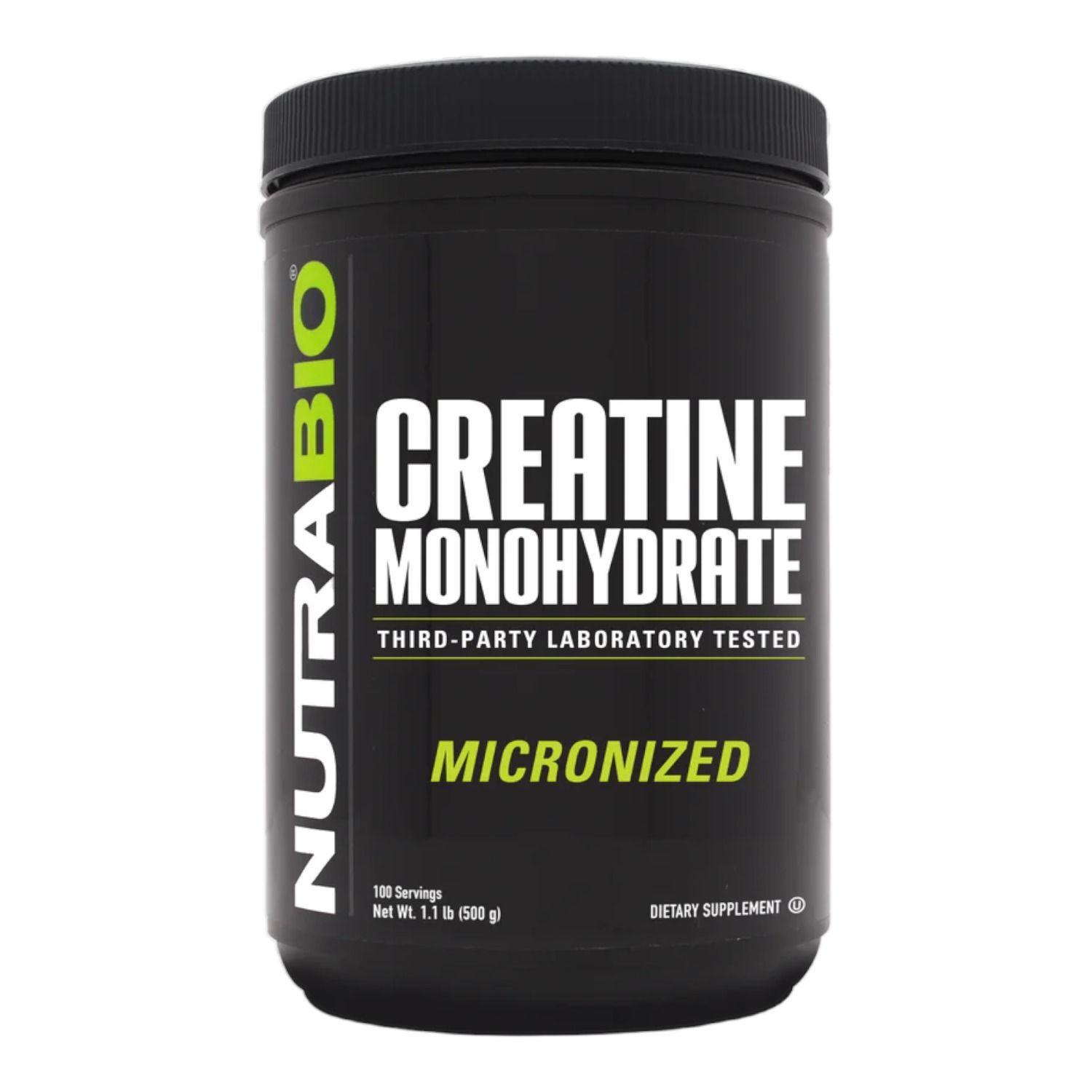 CREATINA MONOHIDRATADA - NUTRABIO - 500GR - 100 SV-0