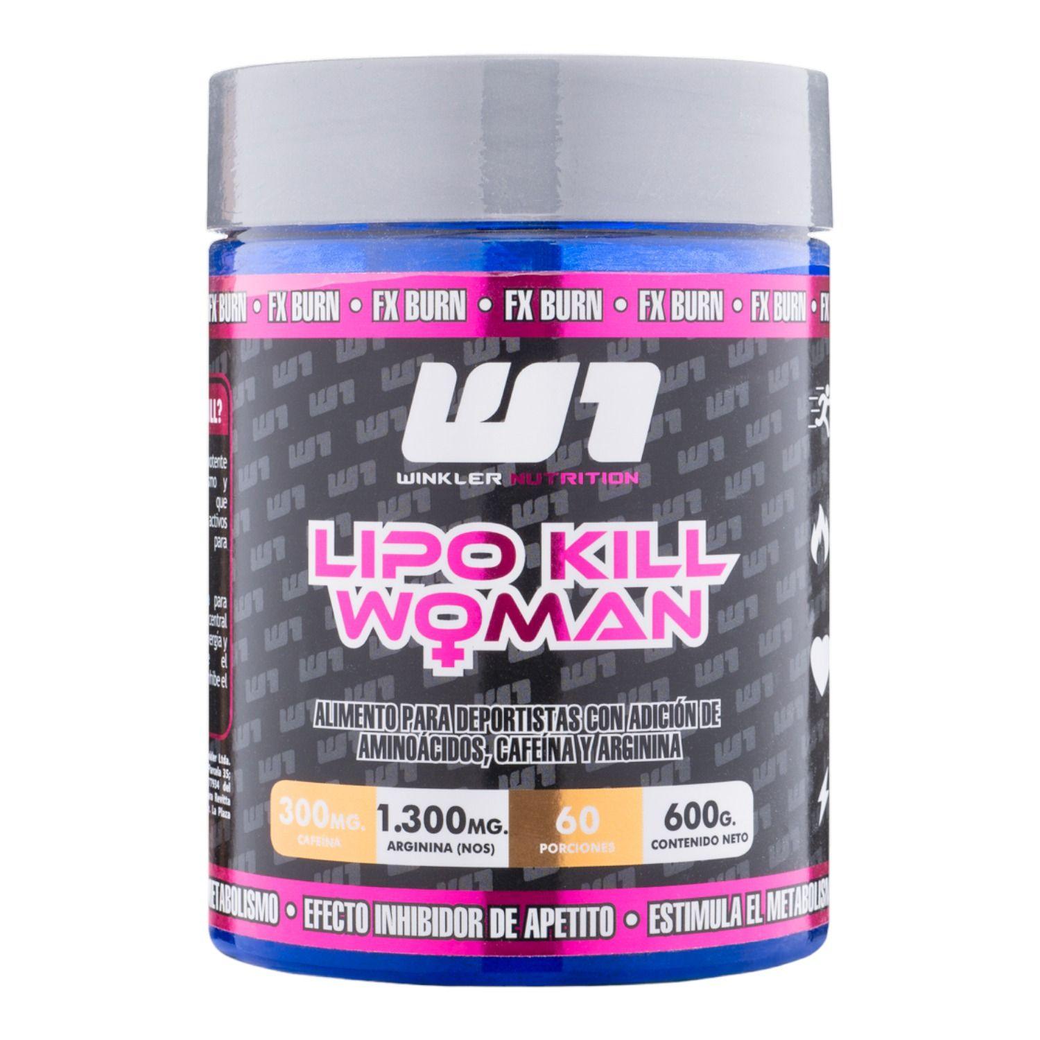 Termogénico Polvo Lipo Kill Mujer 600 grs.- Piña - Winkler N.-0