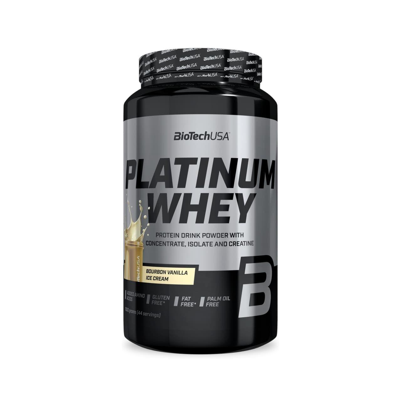 PROTEINA PLATINUM WHEY 44SV 1000GR BOURBON VAINILLA ICE CREAM- BIOTECHUSA-0