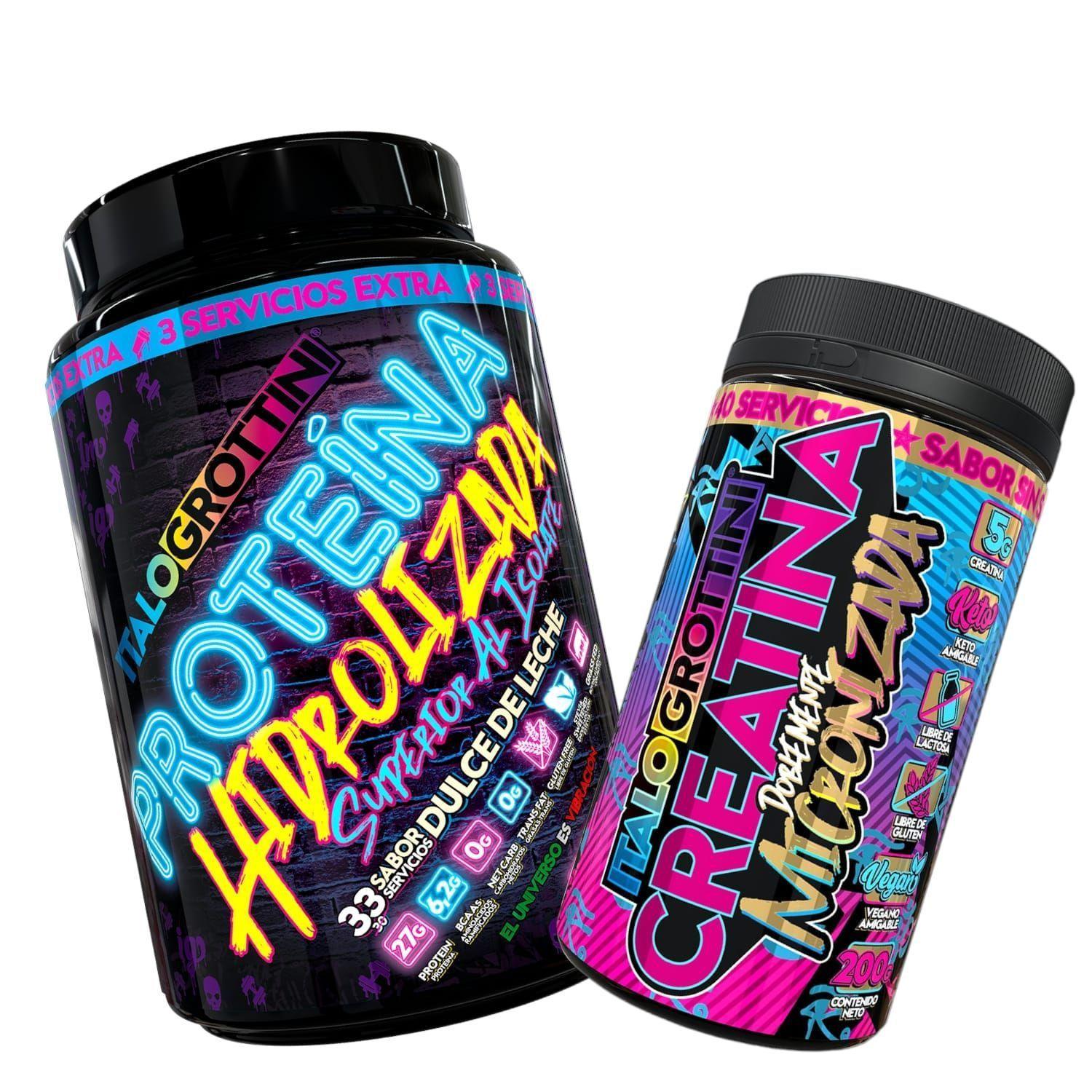 PROTEINA HIDROLIZADA DULCE DE LECHE 2,3 LB + CREATINA 40 SV SIN SABOR-0