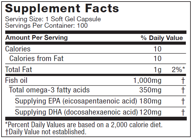 Platinum 100% fish oil - 100 Soft Gel - Muscletech-1