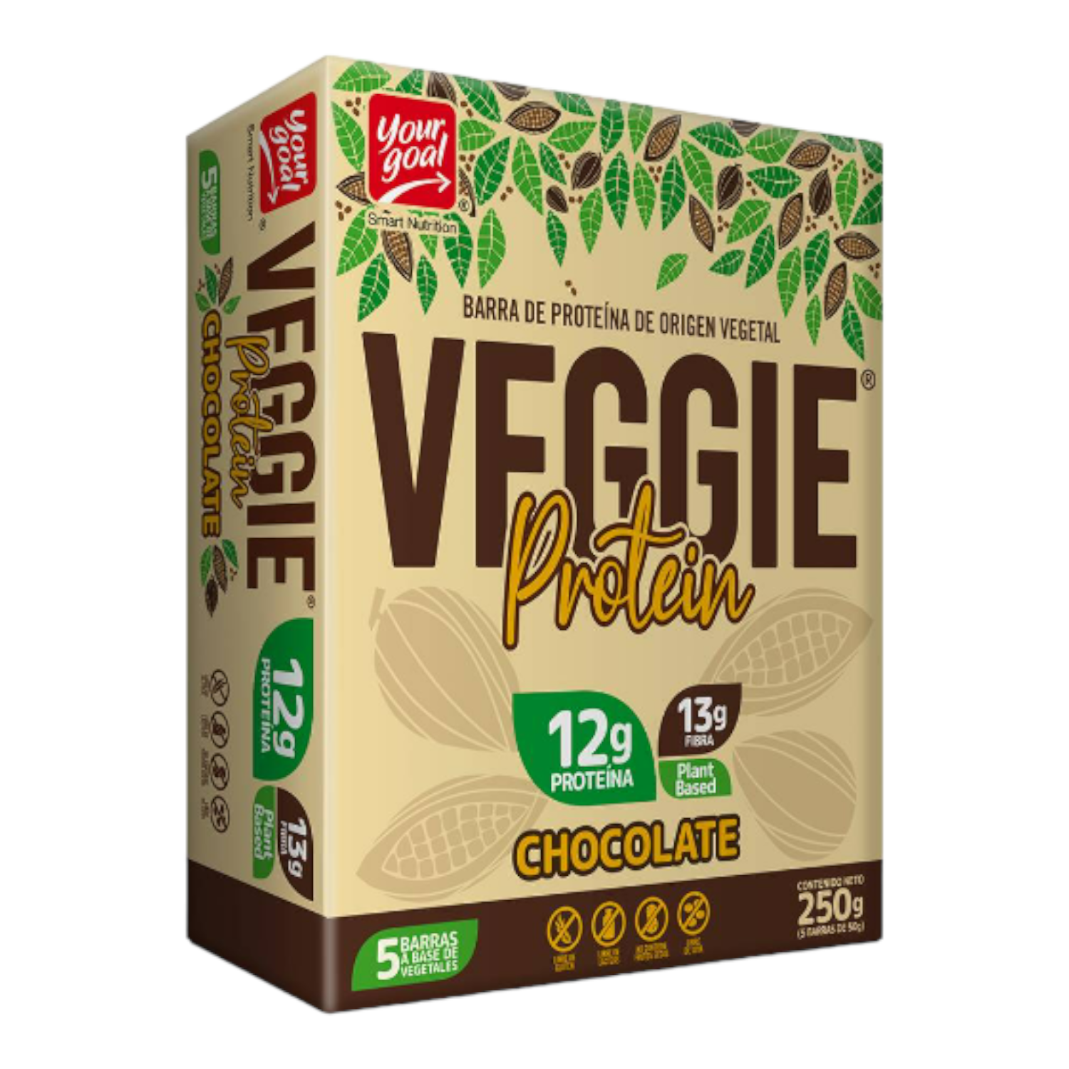 VEGGIE PROTEIN CHOCOLATE 5 UNIDADES-0