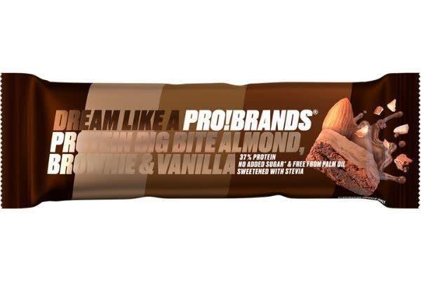BOX 24 BARRAS PRO!BRANDS ALMOND, BROWNIE & VAINILLA-1
