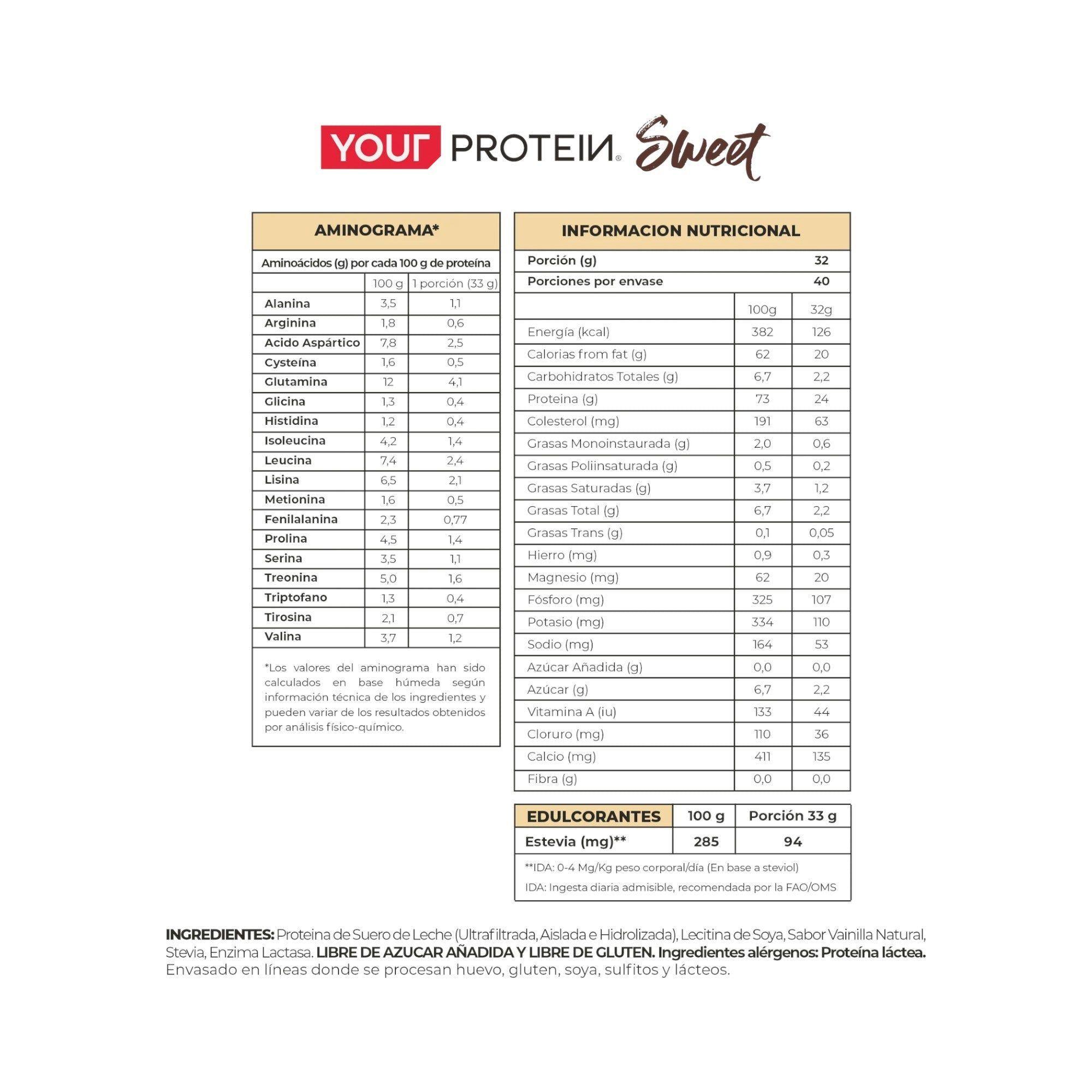 PROTEINA WHEY SWEET VAINILLA 2.9LB (1.32KG)- YOUR PROTEIN-1