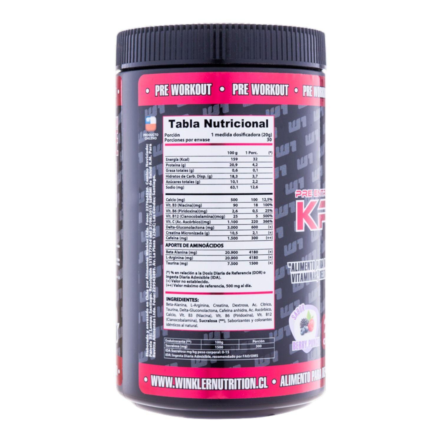 Pre Entreno Kreator sabor Hawaii 600 grs.- 30sv - Winkler Nutrition-2
