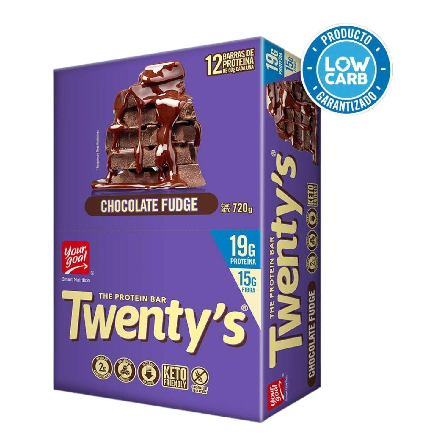 BOX 12 BARRAS TWENTYS CHOCOLATE FUDGE - YOUR GOAL-0