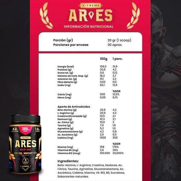 PRE ENTRENAMIENTO ARES PALIKOS FITNESS - CHERRY-1