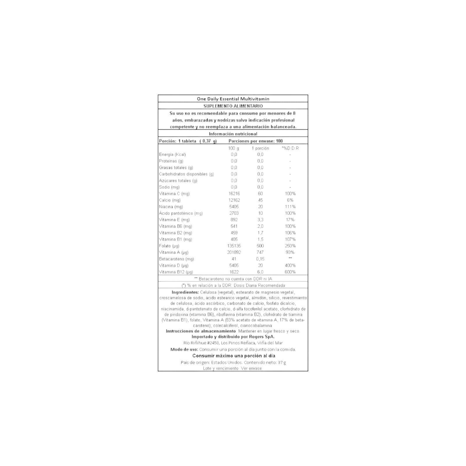 MULTIVITAMINICO ONE DAILY 100 MINI TABLETAS - NATURE'S TRUTH-1