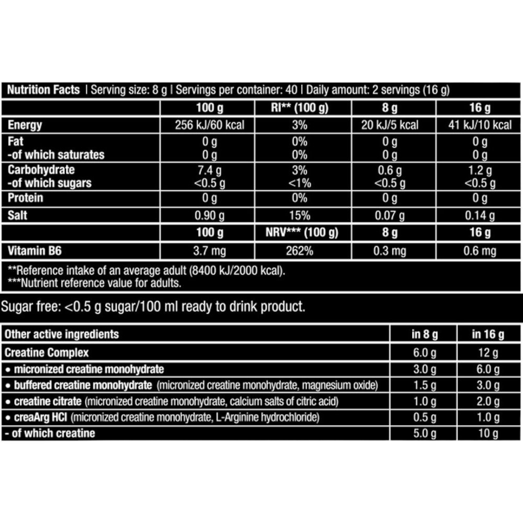 CREATINA - CREA ZERO 320GR ORANGE - BIOTECHUSA-1