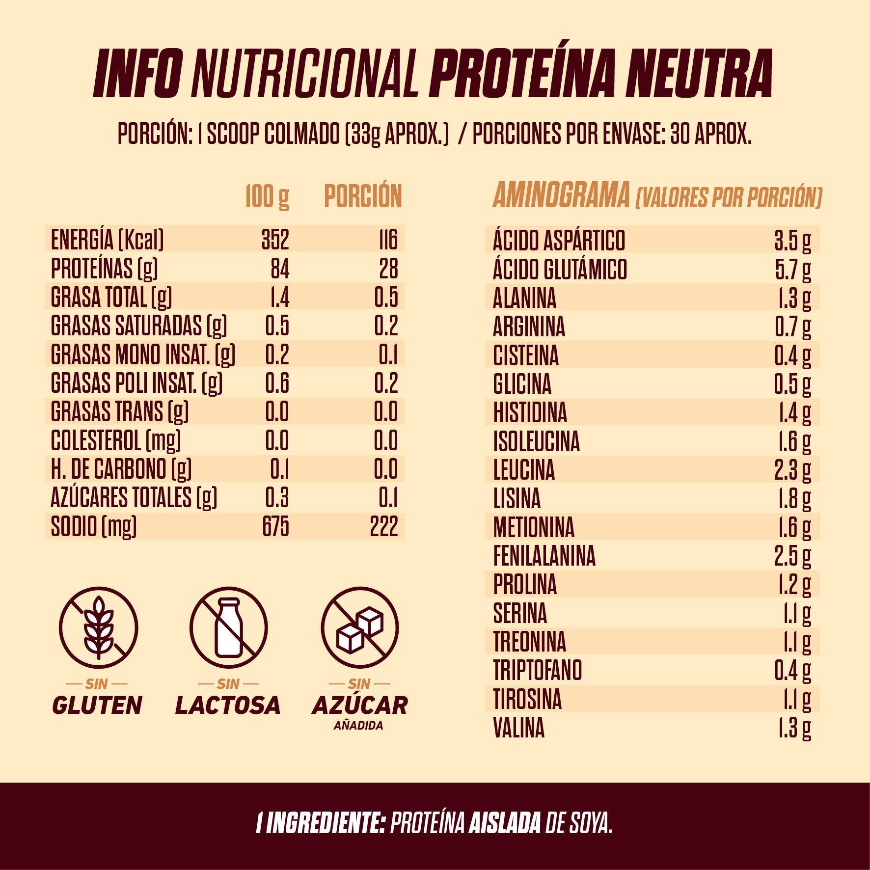PROTEÍNA VEGETAL - 33 SERVICIOS - GOHARD SIN SABOR-1