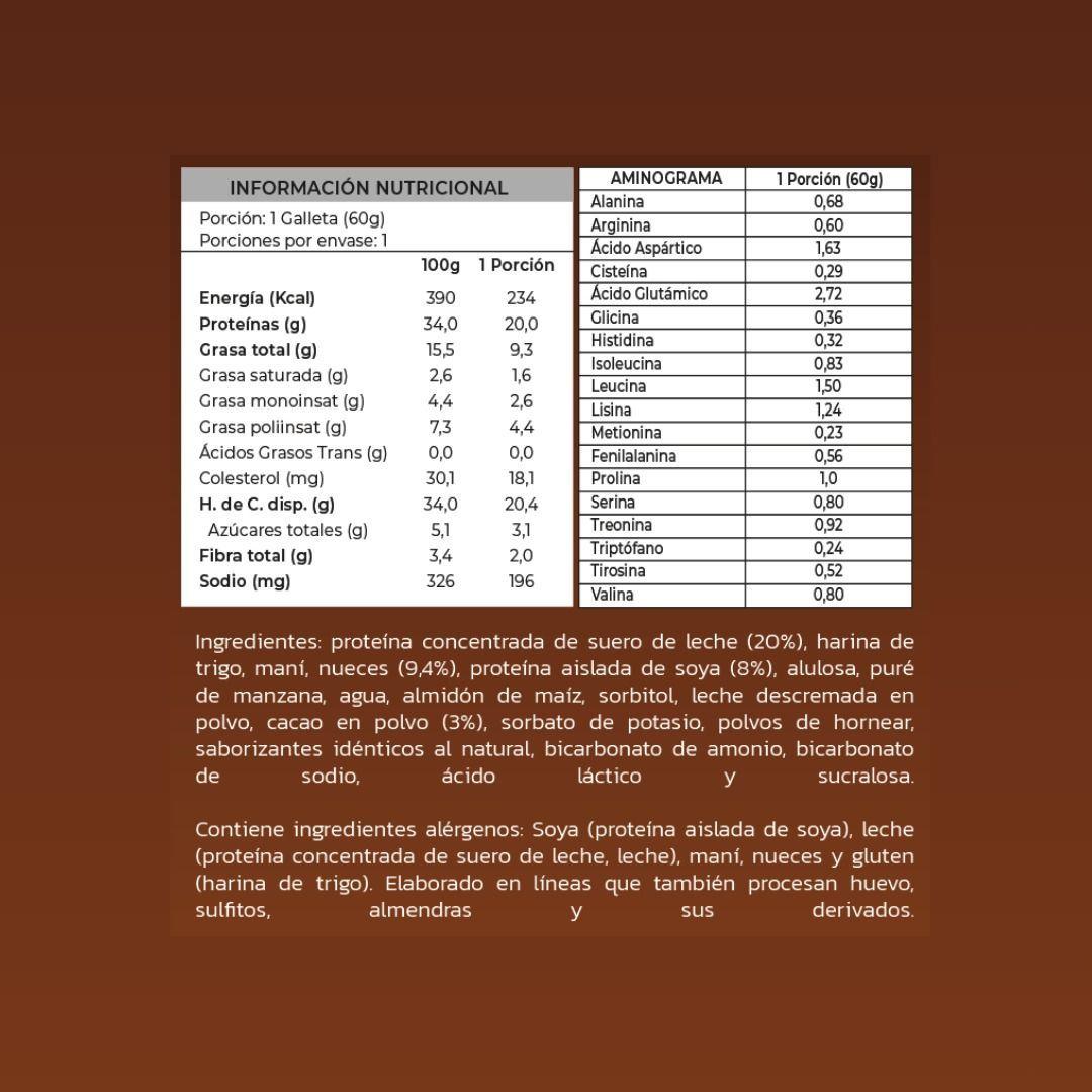 PACK X12 GALLETON PROTEIN COOKIE 20GR MIX 2 SABORES ZEIN-2