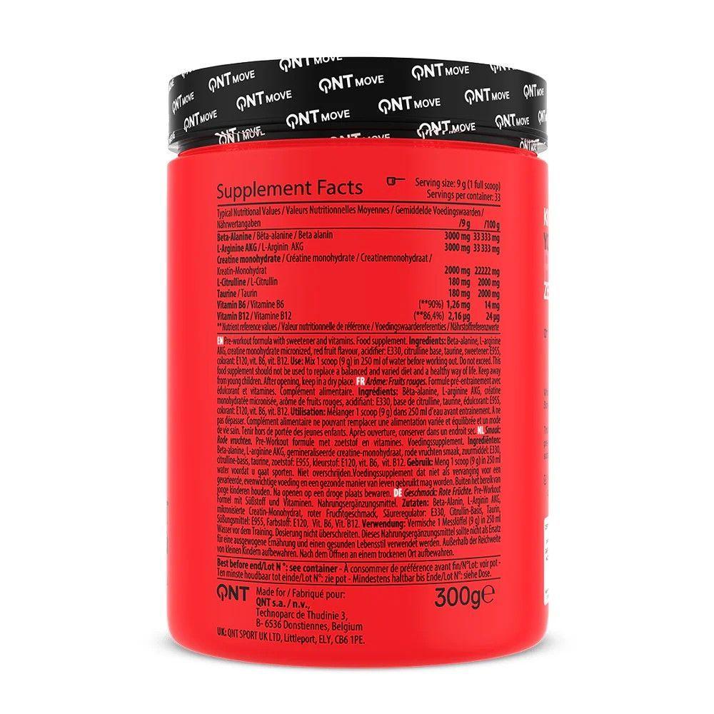 PRE-ENTRENO ZERO CAFFEINE 300GR 33SV RED FRUITS - QNT-2