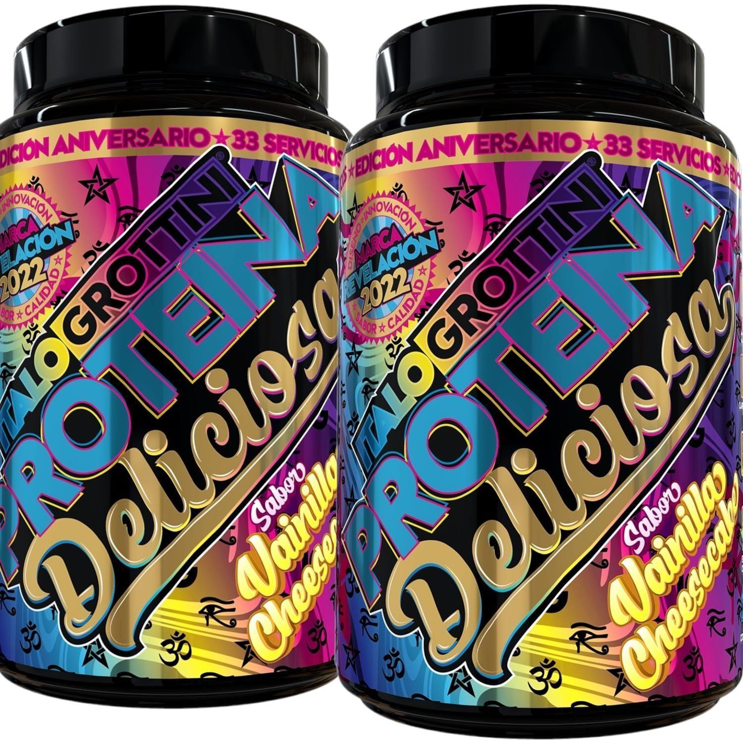 2 PROTEINAS WHEY DELICIOSA 2,3 LB - VAINILLA CHEESECAKE-0