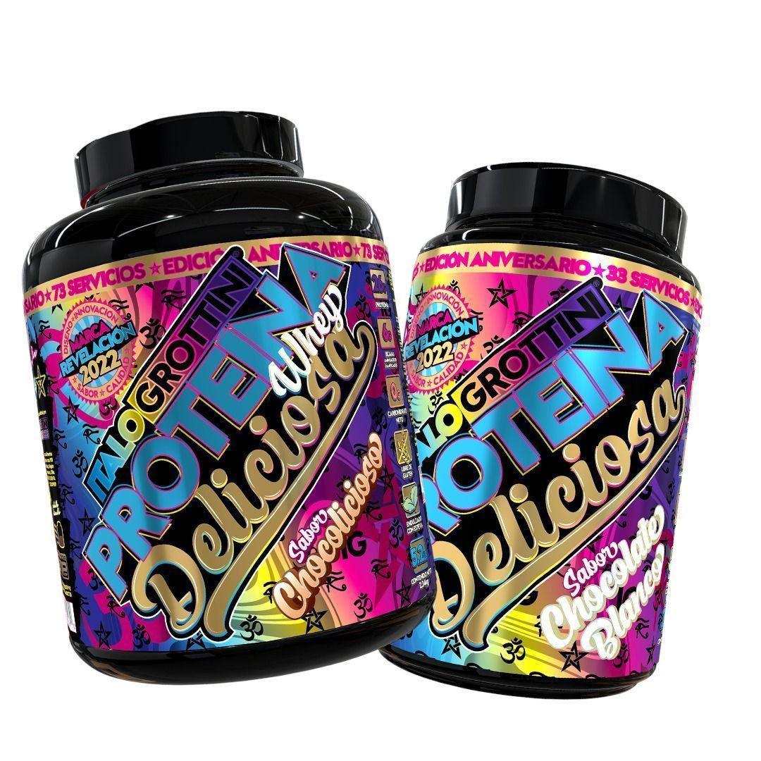 PACK PROTEINAS WHEY 5LB  + 2LB CHOCOLICIOSO - CHOCOLATE B.-0