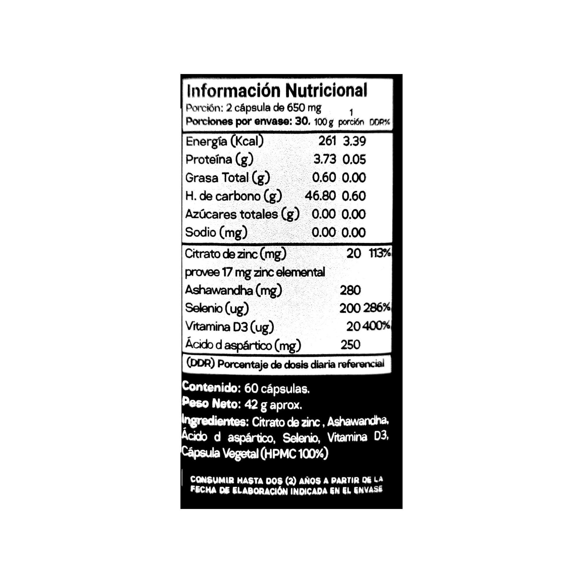 TESTO FORTE 60 CAPSULAS - GRIZZLY BEAR-1