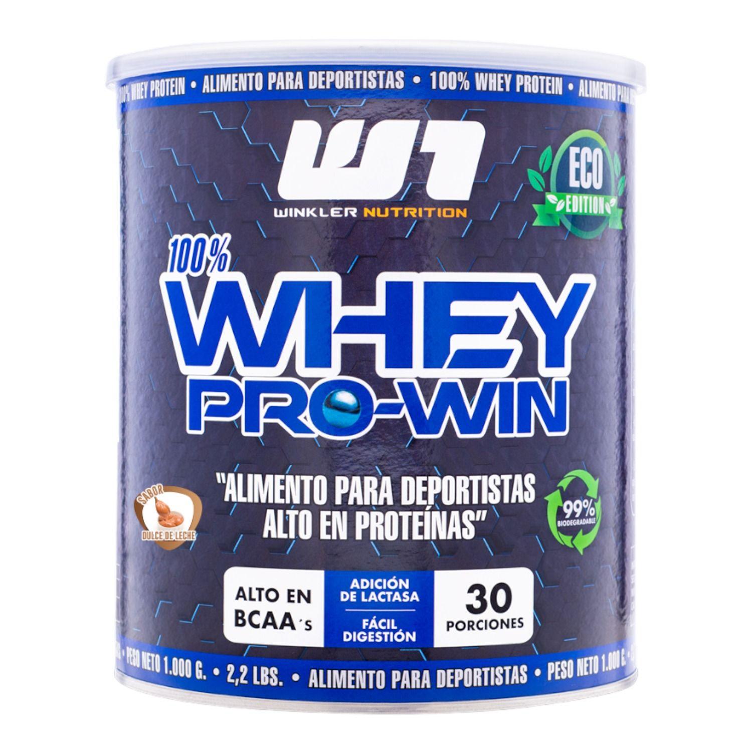 Proteína Whey pro win 1kg - 30sv -Dulce de leche  Winkler Nutrition-0