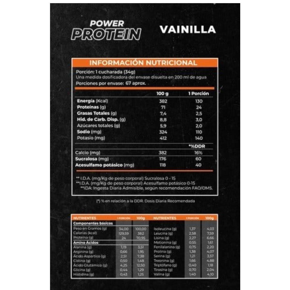 PROTEINA POWER PROTEIN 5LBS 67 SV VAINILLA - ORXFIT-1